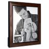 Malden International Designs Burl Wood Walnut Wooden Picture Frame with Black Border, 8x10, Walnut view 3