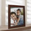 Malden International Designs Burl Wood Walnut Wooden Picture Frame with Black Border, 8x10, Walnut view 4
