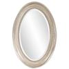 Howard Elliott Ethan Brushed Nickel Oval Decorative Wall Hanging Mirror, Vintage Oval Mirror for Wall Decor Resin Frame Vanity Mirror Perfect for Living Room, Bedroom & Home Decor, 21 x 31 Inch view 1