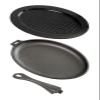 Napoleon Cast Iron Skillet - Pre-Seasoned, Use On Side Burner or Grill Grates, Removable Handle view 2