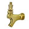 Polished Brass Beer Faucet with Brass Lever view 1