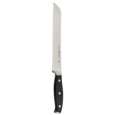 HENCKELS Forged Premio 8-inch Bread Knife, Black/Stainless Steel