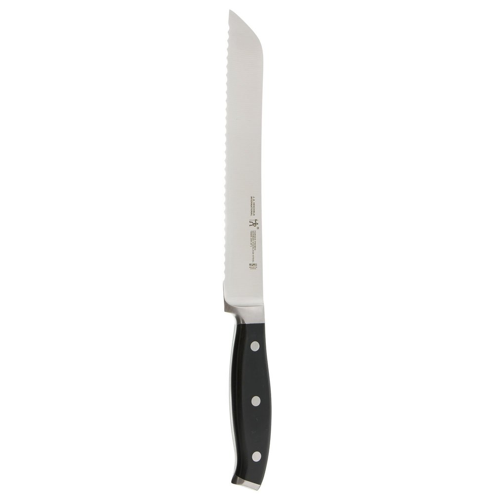 HENCKELS Forged Premio 8-inch Bread Knife, Black/Stainless Steel