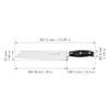 HENCKELS Forged Premio 8-inch Bread Knife, Black/Stainless Steel view 3