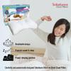 Sobakawa Cloud Pillow with Microbead Fill- Microbead Pillow- Contoured-Shaped Pillow for Neck and Head- Support Pillow for Sounder Sleep- Microbead Pillow for Sleeping- White view 2