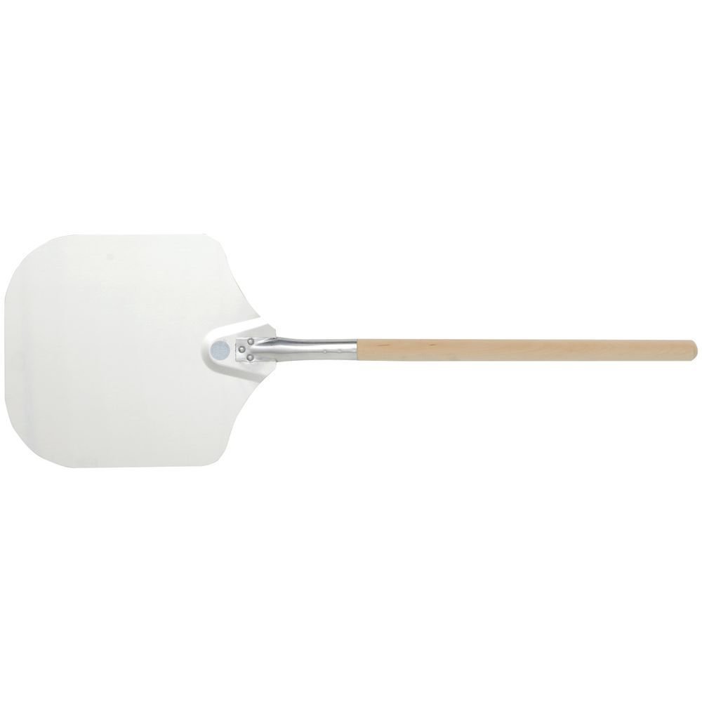 American METALCRAFT, Inc. "3512 35.5"" Aluminum Pizza Peel with 19"" Wood Handle, 12"" x 14"" Medium Blade", Silver