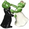 Appletree Design Frog Wedding Couple Salt and Pepper Set, Man 4-1/8-Inch, Woman 3-3/4-Inch view 1