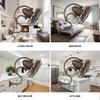 Matthews ME-TB Melody 13" Indoor/Outdoor Damp Rated 90 Degree Oscillation Metal Wall Fan with Wall Control, Ideal for Small, Awkward Spaces or in Front of HVAC Ducts, Textured Bronze view 4