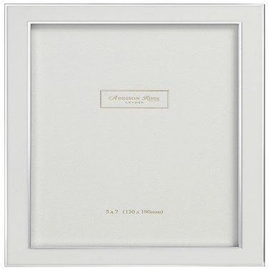 Addison Ross, Contemporary Photo Frame, 5x7, White Enamel, 5 x 7 Inches