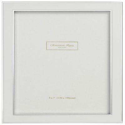 Addison Ross, Contemporary Photo Frame, 4x6, White Enamel, 4 x 6 Inches