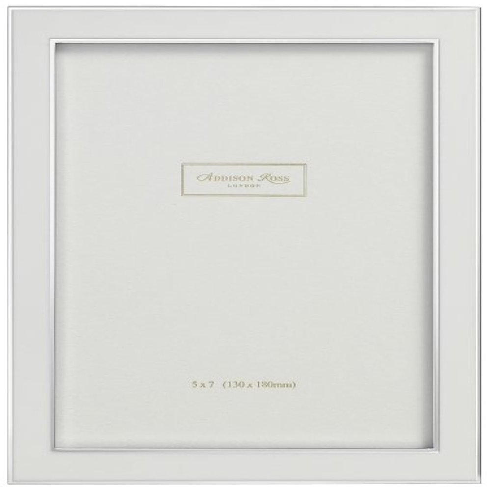 Addison Ross, Contemporary Photo Frame, 4x6, White Enamel, 4 x 6 Inches