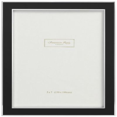 Addison Ross, Contemporary Photo Frame, 5x7, Black Enamel, 5 x 7 Inches