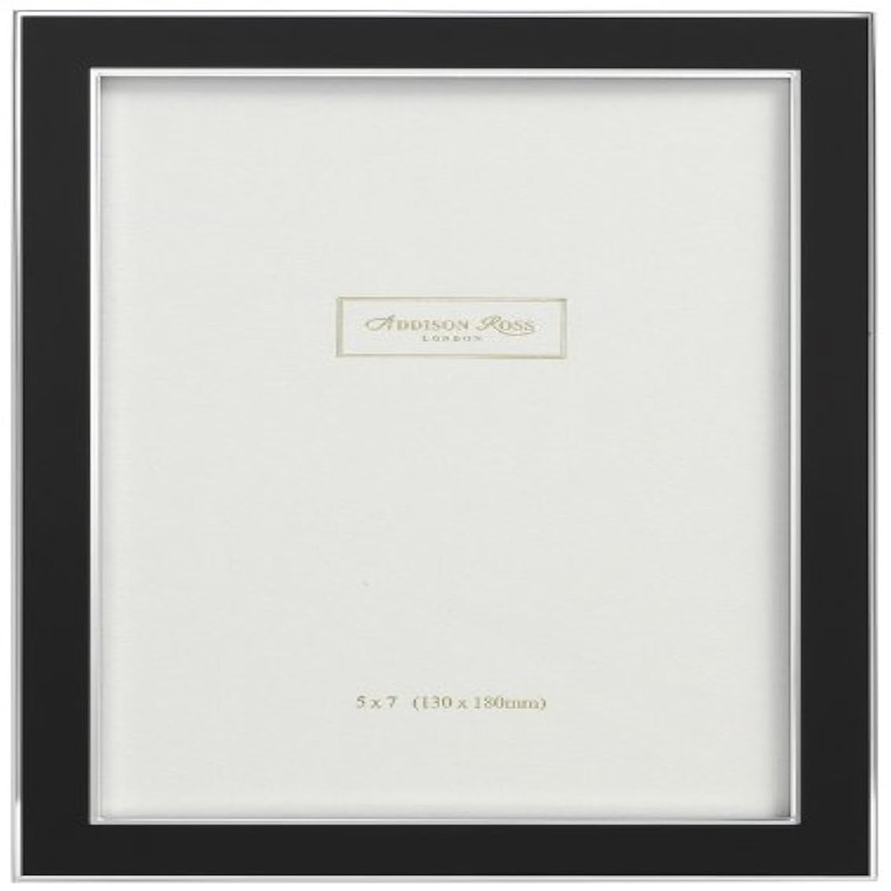 Addison Ross, Contemporary Photo Frame, 5x7, Black Enamel, 5 x 7 Inches