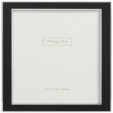 Addison Ross, Contemporary Photo Frame, 4x6, Black Enamel, 4 x 6 Inches
