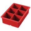 Tovolo, Large King Craft Ice Mold Freezer Tray of 2" Cubes, BPA-Free Silicone, Single, Candy Apple view 1
