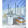 InterDesign 95621 White & Chrome York Toilet Bowl Brush view 4