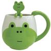 Decole Ceramic Frog Mug and Spoon, 12 oz. view 1