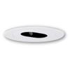 ELCO Lighting EL1420W 4 Adjustable Low Voltage Recessed Lighting Trim, Slot Aperture Ceiling Light Fixture, White view 1