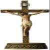 Renaissance Collection 6 x 8.5 Inch Resin Stone Tabletop Corpus Crucifix Cross view 1