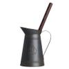REDECKER Nylon Toilet Brush with Dark Coated Metal Holder, Oiled Thermowood Handle, Replaceable Head, Vintage Design, Made in Germany view 1