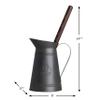 REDECKER Nylon Toilet Brush with Dark Coated Metal Holder, Oiled Thermowood Handle, Replaceable Head, Vintage Design, Made in Germany view 2