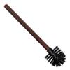 REDECKER Nylon Toilet Brush with Dark Coated Metal Holder, Oiled Thermowood Handle, Replaceable Head, Vintage Design, Made in Germany view 4