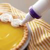 Wilton Dessert Decorator - The Kit Includes a Plunger-Style Tool, 2 Couplers, 1 Fill Tip, 4 Decorating Tips, Plastic, White & Purple view 2