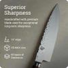 Shun Cutlery Premier Chef's Knife 8, Thin, Light Kitchen Knife, Ideal for All-Around Food Preparation, Authentic, Handcrafted Japanese Knife, Professional Chef Knife view 4