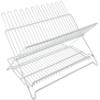 HOMEBASIX Ji-22W-3L Foldable Dish Rack, White view 1