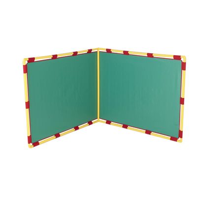 Children's Factory Right Angle PlayPanel, Kids Room Divider, Classroom Privacy Screen, Green