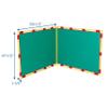 Children's Factory Right Angle PlayPanel, Kids Room Divider, Classroom Privacy Screen, Green view 2