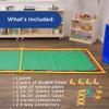 Children's Factory Right Angle PlayPanel, Kids Room Divider, Classroom Privacy Screen, Green view 3