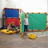 Children's Factory Right Angle PlayPanel, Kids Room Divider, Classroom Privacy Screen, Green view 4