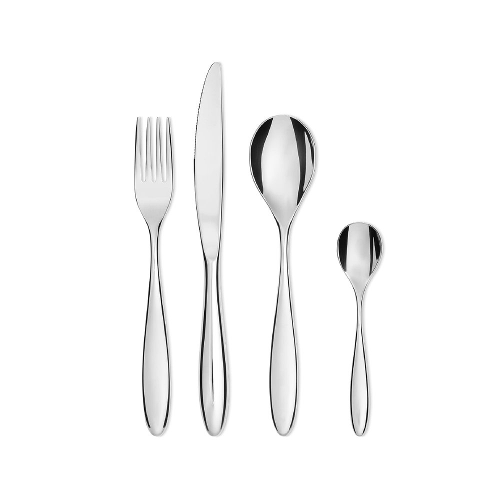 Alessi SG38S24M "Mami" 24 Piece Cutlery Gift Set, Silver