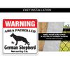 Airedale Terrier Security Sign Area Patrolled Pet Pointer Hunter Vet Dog Hunt view 3