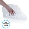 SlipX Solutions Clear Bubble Bath Mat (15 x 35 Inch, Extra Long Coverage, Oval Shape, Machine Washable) view 2