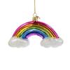 Kurt S. Adler Noble Gems Rainbow and Clouds Glass Christmas Ornament view 1