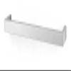 ZACK 40387 Linea Towel Rail, Silver view 1