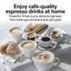 Hamilton Beach 15 Bar Espresso Machine, Cappuccino, Mocha, & Latte Maker, with Milk Frother, Make 2 Cups Simultaneously, Works with Pods or Ground Coffee, 50 oz. Water Reservoir, Black view 2