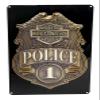 Harley-Davidson Police Shield Tin Metal Sign 17 x 12 Inches 2010161 view 1