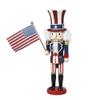 Kurt Adler 15-Inch Hollywood Wooden Uncle Sam Nutcracker view 1