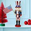 Kurt Adler 15-Inch Hollywood Wooden Uncle Sam Nutcracker view 2
