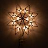 Kurt Adler 8.5-Inch Capiz Star Tree Topper with 10 Clear Lights and 1 Spare Bulb view 2