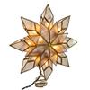 Kurt Adler 8.5-Inch Capiz Star Tree Topper with 10 Clear Lights and 1 Spare Bulb view 4