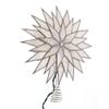 Kurt Adler 9-Inch Sunburst Capiz Lighted Treetop with Silver Glittered Finish view 1