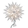 Kurt Adler 9-Inch Sunburst Capiz Lighted Treetop with Silver Glittered Finish view 2