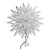 Kurt Adler 9-Inch Sunburst Capiz Lighted Treetop with Silver Glittered Finish view 3