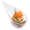 1000 Clear 4 inch Plastic Tear Drop Appetizer Spoon Tasting Spoons Asian Spoon Dessert Dish Tear Drop Serving Cup Plates Mini Appetizer Plates Appetizer Bowls view 1