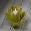 HomArt Lotus Tea Light Holder, Pink view 2