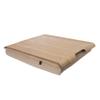 Natural Wooden Lap Tray - Natural Wood and Cushion view 2